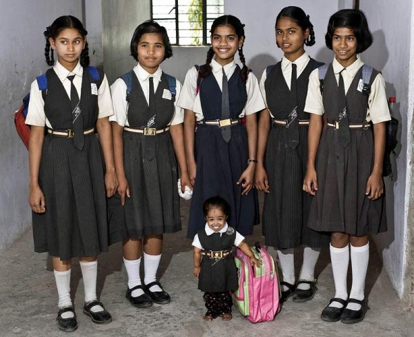 Тинейджер из Индии, чей рост составляет 58 см, считается самым маленьким человеком в мире