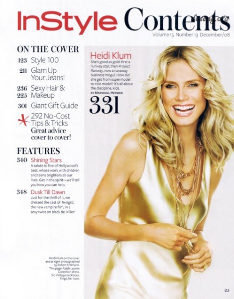 Heidi Klum   InStyle Magazine (8 )