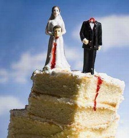Тортики на тему развода (30 фото)