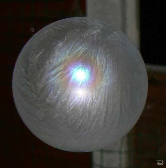 Замерзшие мыльные пузырики (7 фото)