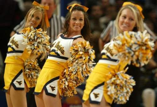 Image result for west virginia university cheerleaders