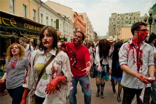 Парад зомби в Москве (53 фото)