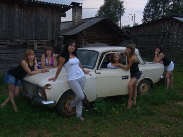 Групповуха с русскими девушками из глубинки
