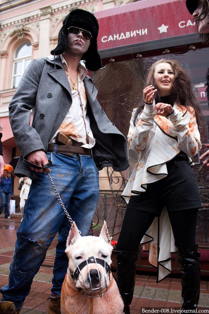 Зомби парад на Старом Арбате (35 фото)