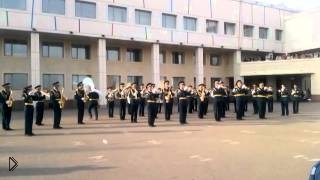 Oppa Gangnam Style Kazakh Military Orchestra Performance