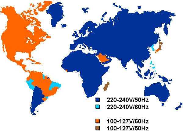 Виды розеток в разных странах мира