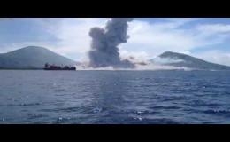 Извержение вулкана в Папуа Новая Гвинея