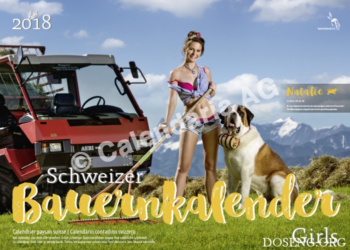  Schweizer Bauernkalender Girls 2018