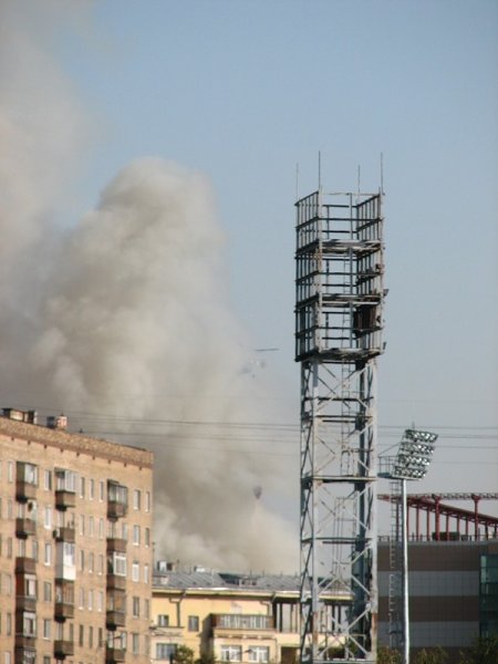 Крупный пожар в Москве (22 фото + видео)