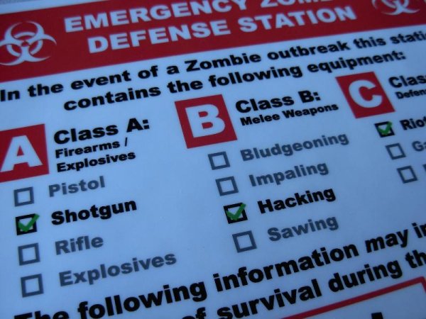 Американский набор для защиты от зомби (13 фото)