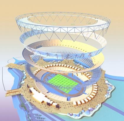 Проект нового олимпийского стадиона 2012 в Лондоне (9 фото)