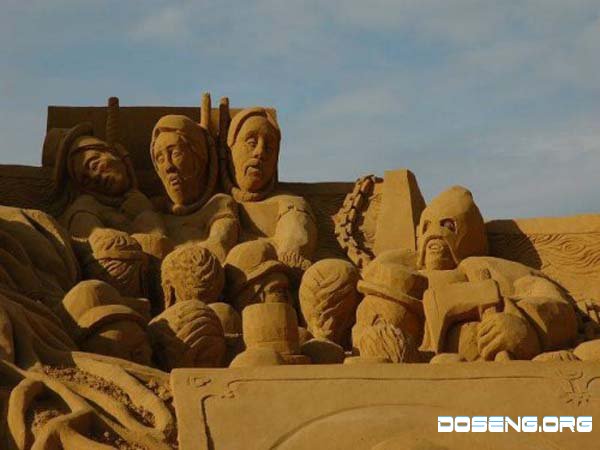 Песочные скульптуры (21 фото)