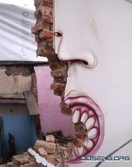 Граффити на развалинах в Бразилии (14 фото)