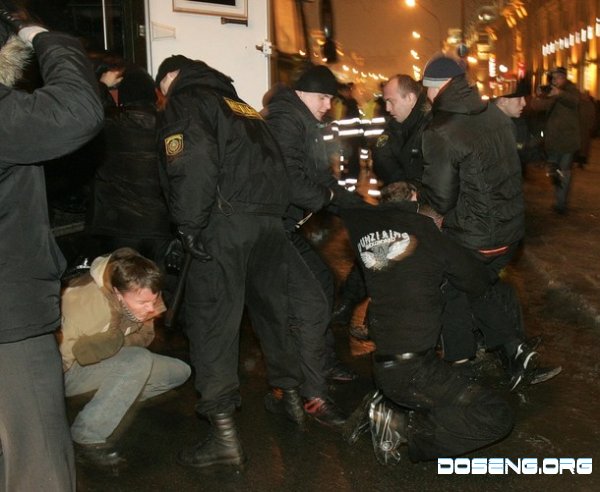 Предприниматели Минска перекрыли центр города (8 фото)