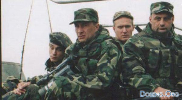Бойцы в Чечне