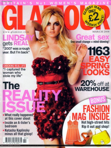 Lindsay Lohan в журнале Glamour (11 фото)