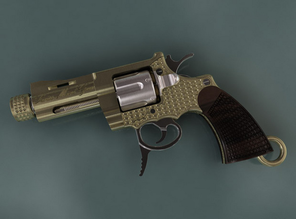 Goldminigun - самый маленький револьвер в мире (12 фото)