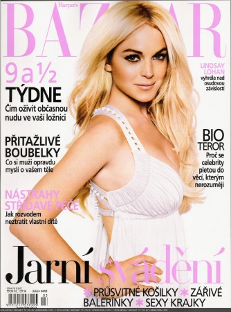 Lindsay Lohan in Czech Harper's Bazaar (3 )