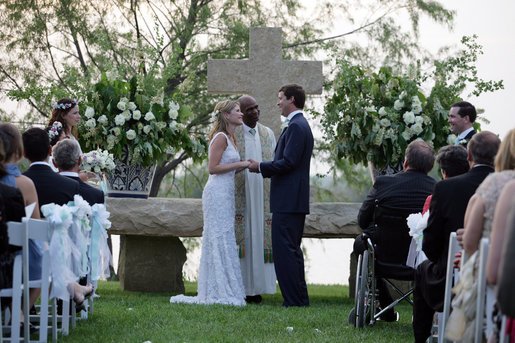 Свадьба дочери Буша (6 фото)