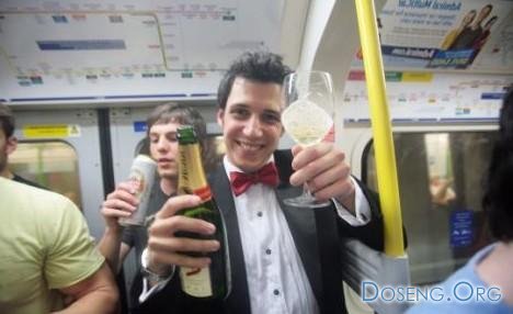 Ответ мэру: Пьяный дебош в лондонской подземке