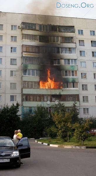 Ужасный пожар в Одинцово