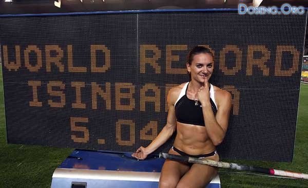 Новый мировой рекорд Елены Исинбаевой (7 фото + видео)