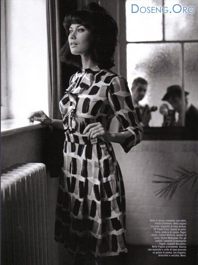 Ольга Куриленко в ретро-фотосессии для Vogue Italia