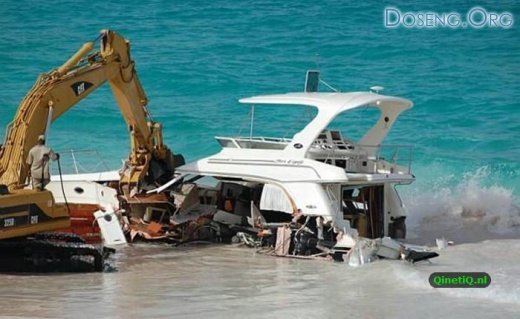 Про очень быстрый ремонт яхт на Багамах