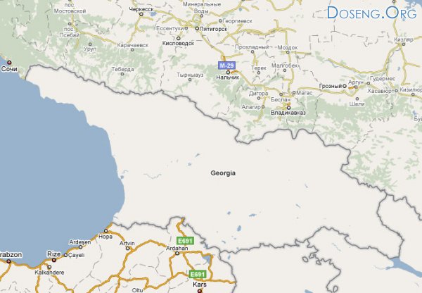С Google Карт исчезла Грузия