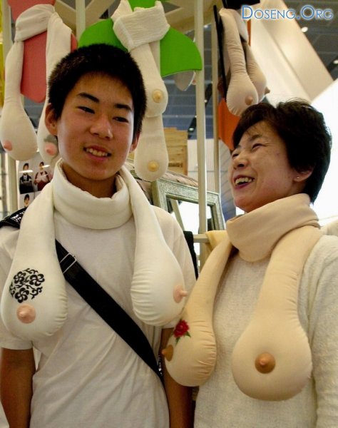 Прикольный шарфик от Японцев (2 фото)