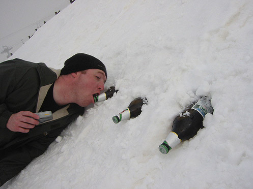 Пиво+снег