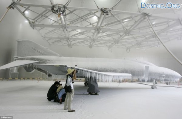 Замерзший самолет (3 фото)