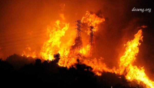 Калифорния вновь утонула в огне (35 фото)