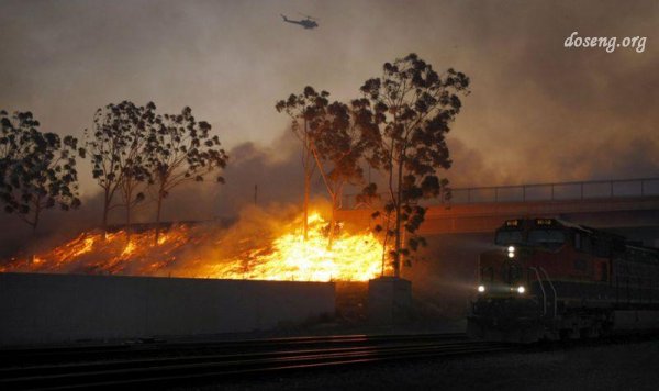 Калифорния вновь утонула в огне (35 фото)