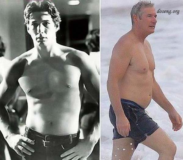 Самые сексуальные мужчины Голливуда тогда и теперь (6 фото)