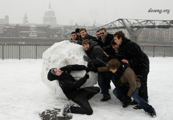 Снегопад в Лондоне (58 фото)