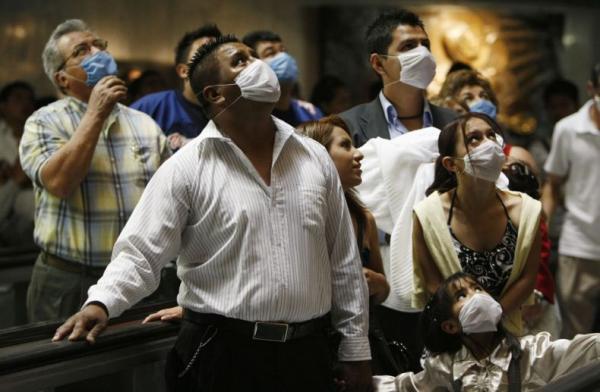 Борьба со свиным гриппом в Мексике (21 фото)