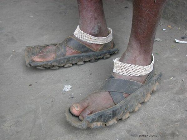 Обувка для очень бедных (16 фото)