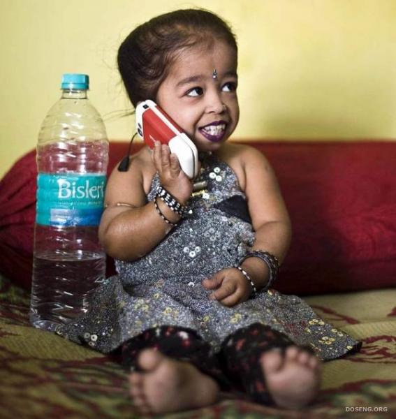 Самая маленькая девочка в мире - Jyoti Amge (5 фото)