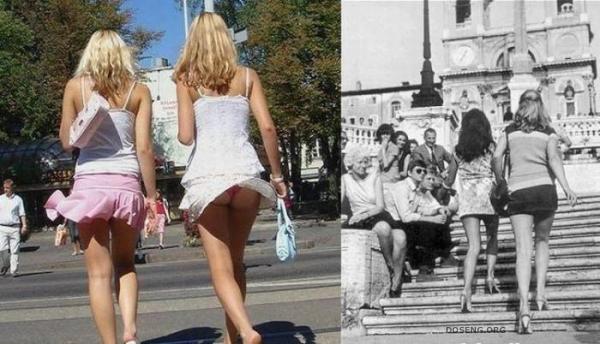 Женская красота в 70-х годах и сегодня (22 фото)