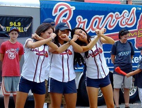 Девушки из групп поддрежки бейсболистов (45 фото)