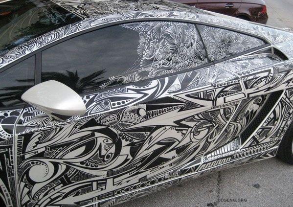 Разрисованный Lamborghini (4 фото)