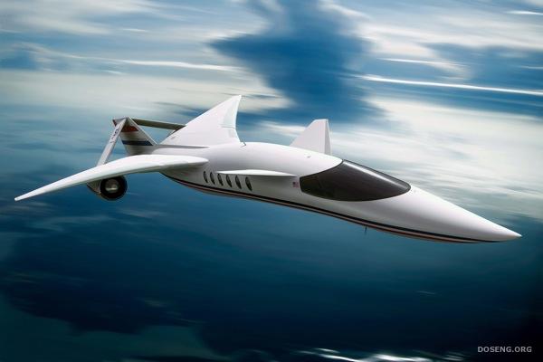 Сверхзвуковой бизнес-джет Quiet Supersonic Transport (10 фото)