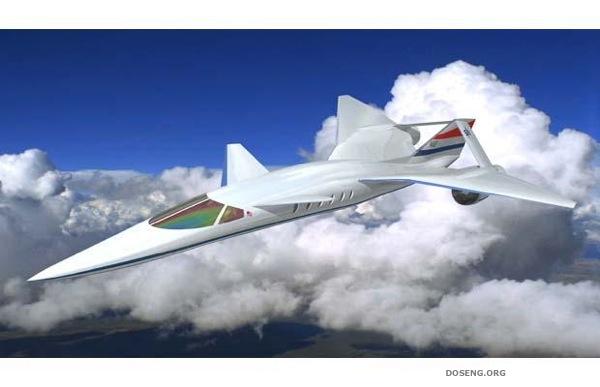 Сверхзвуковой бизнес-джет Quiet Supersonic Transport (10 фото)