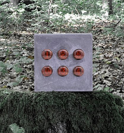 Часы из бетона (5 фото)