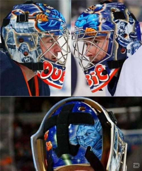Аэрография на хоккейных шлемах
