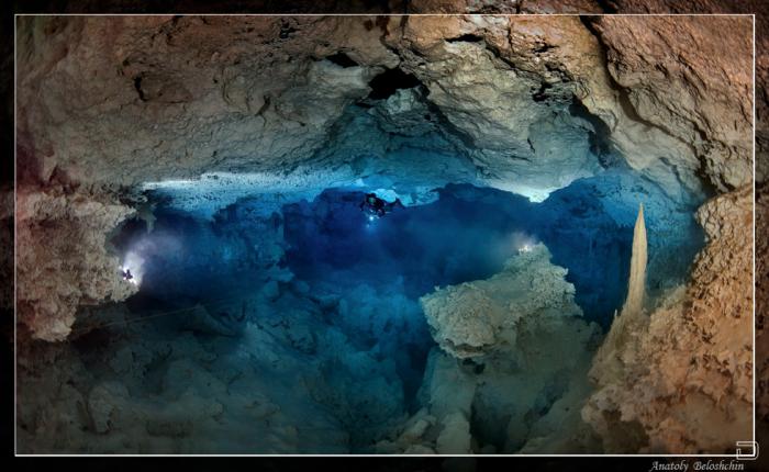 Подводная пещера в Мексике - Анхелита (6 фото + видео)
