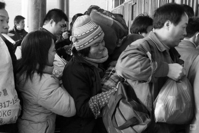 На вокзалах Китая давки (22 фото)