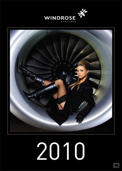 Сексуальные стюардессы авиакомпании WINDROSE (14 фото)