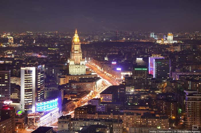 Вид с высотного здания на Кудринской площади (21 фото)